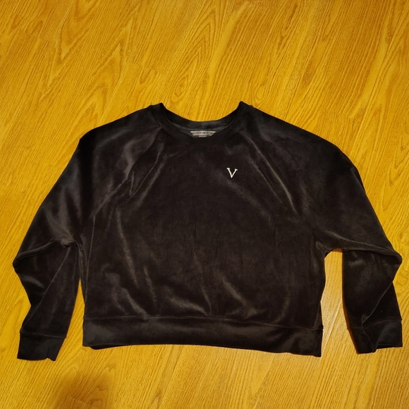 Victoria's Secret Sweaters - Victoria's Secret Velour Crewneck Sweater